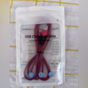 Red USB Charging lighting Cable
